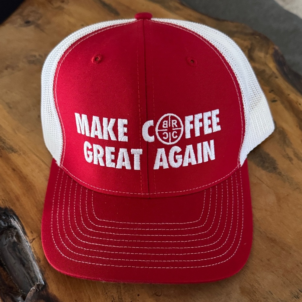 Red and White Trucker Hat BRCC